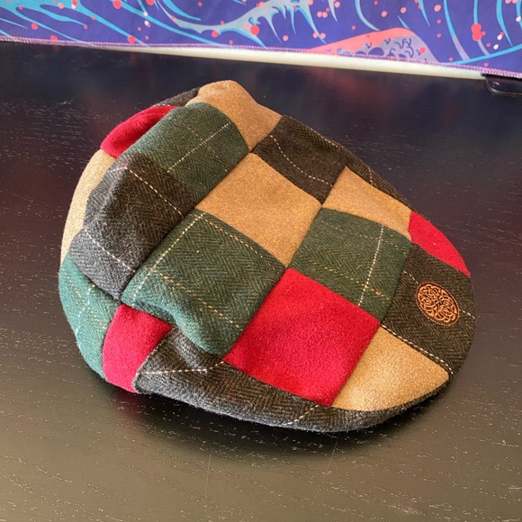 Patchwork Flat Cap - Multicolor - Picture 1 of 7